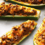 sausage zucchini boats